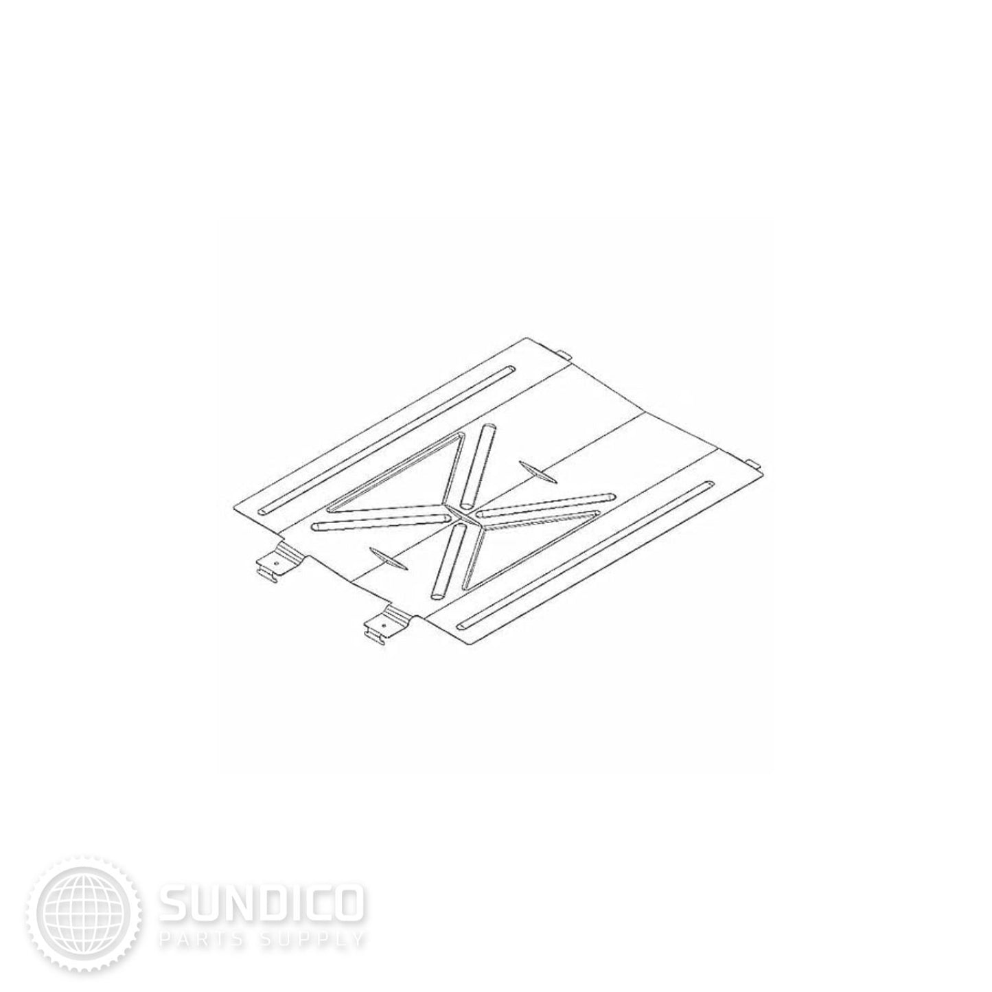 Whirlpool WPW10184491 Range Burner Baffle