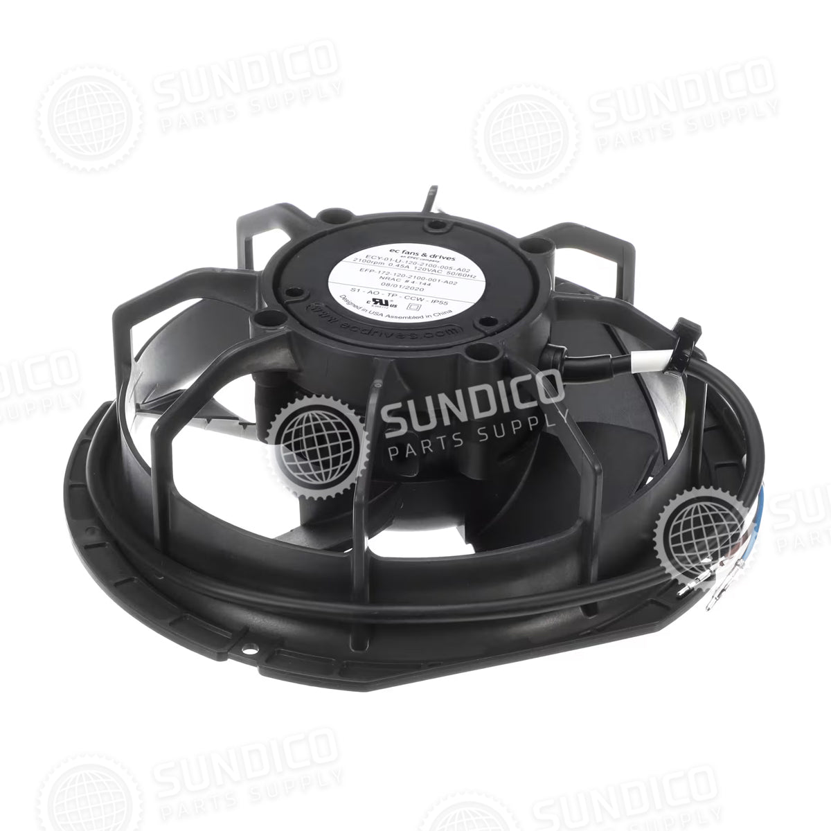 Continental 4-144 Refrigeration Condenser Fan Motor 115 Volt, 2100 RPM