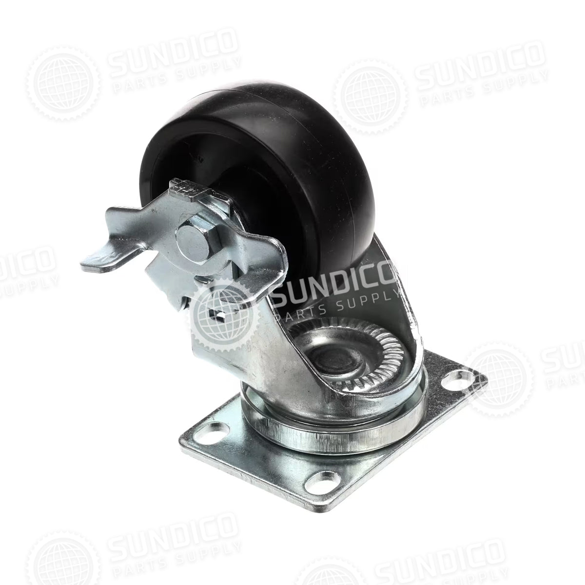 Continental 50216 Refrigeration Swivel Caster with Break Plate, 4-5/16