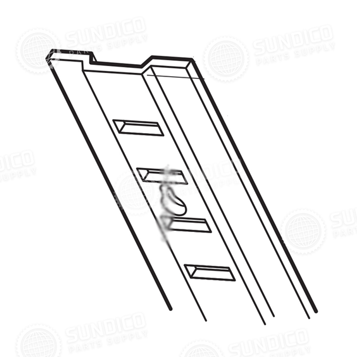 Howard Mccray 40-104-SS Refrigeration Aluminum Shelf Standard