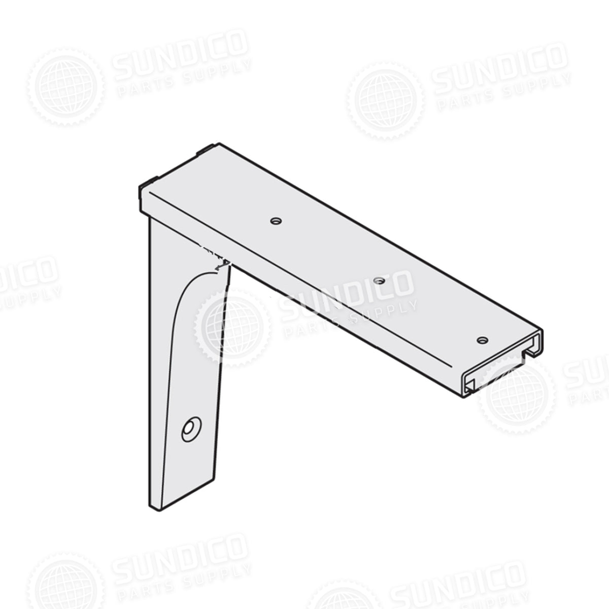 Howard Mccray 6M-4501 Commercial Refrigeration Shelf Bracket Folding