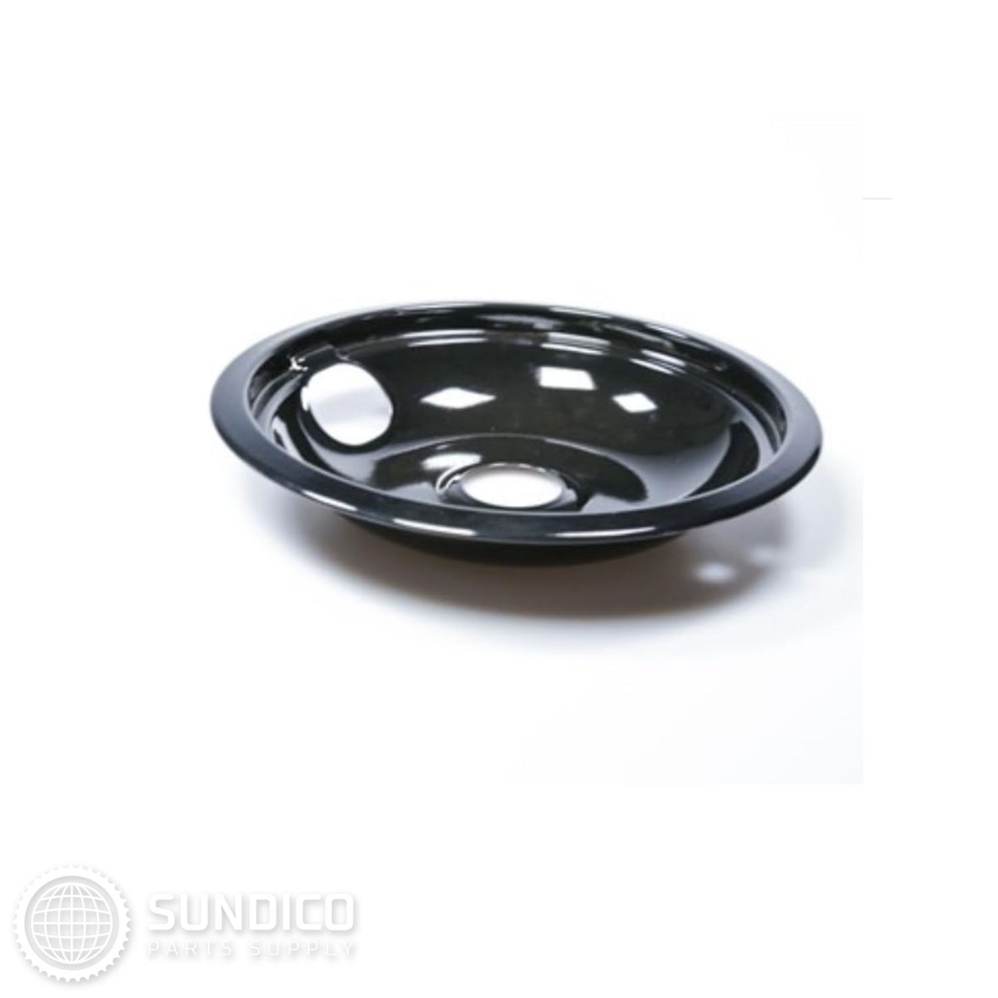 Whirlpool W10290350RW Range Burner Drip Bowl 8 Inch Black