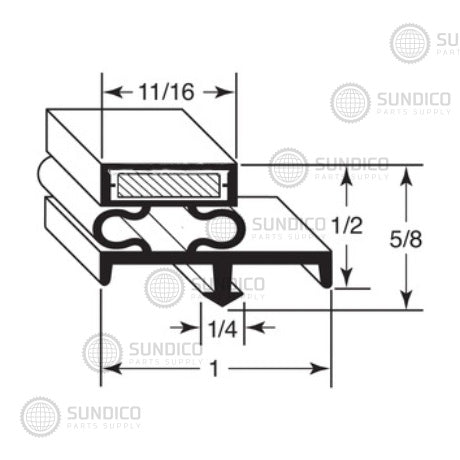 AMERICAN PANEL GASKET, 35-3/4 X79-3/4 3S 10799