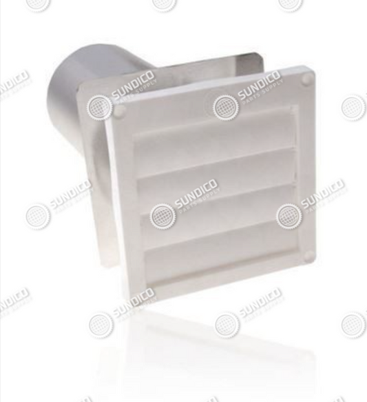 Whirlpool 8212662 Dryer Flush Mtd Louvered Vent 4"