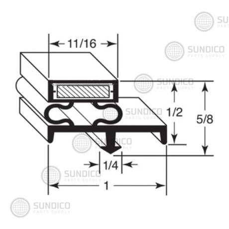 AMERICAN PANEL GASKET, 38 X 76-1/2 15982
