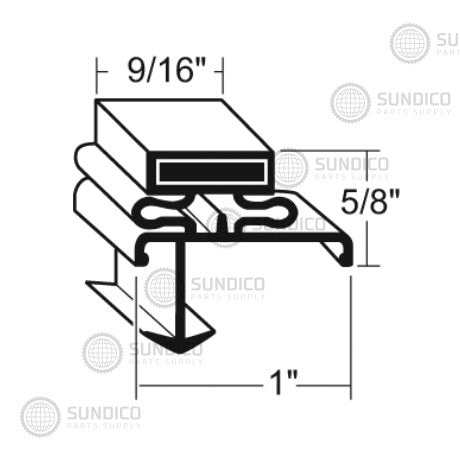 AMERICAN PANEL GASKET, 26-7/16X77-21/32 3S GJ 19289D1