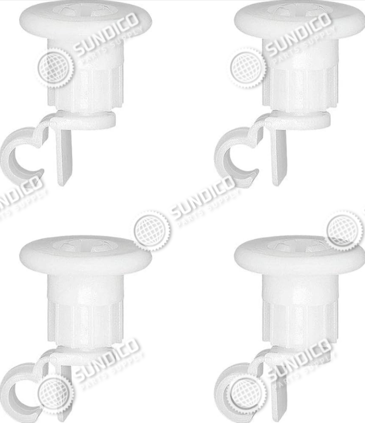General Electric WD12X10327 Dishwasher 4-Pack Roller And Stud Assembly