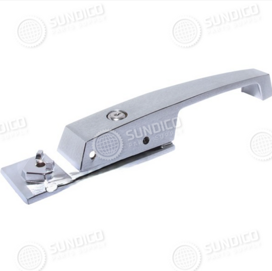 Bally 000852 Refrigerator Handle, Cyl Lock W/Lever Chr