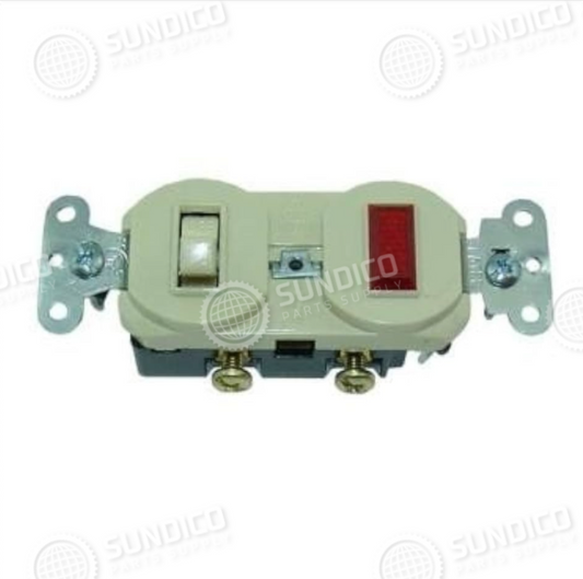 Bally 017259 Refrigerator Switch, Light Neon Indicator