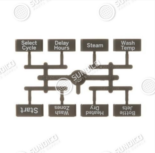 General Electric WD09X21694 Dishwasher Button And Graphic Assembly