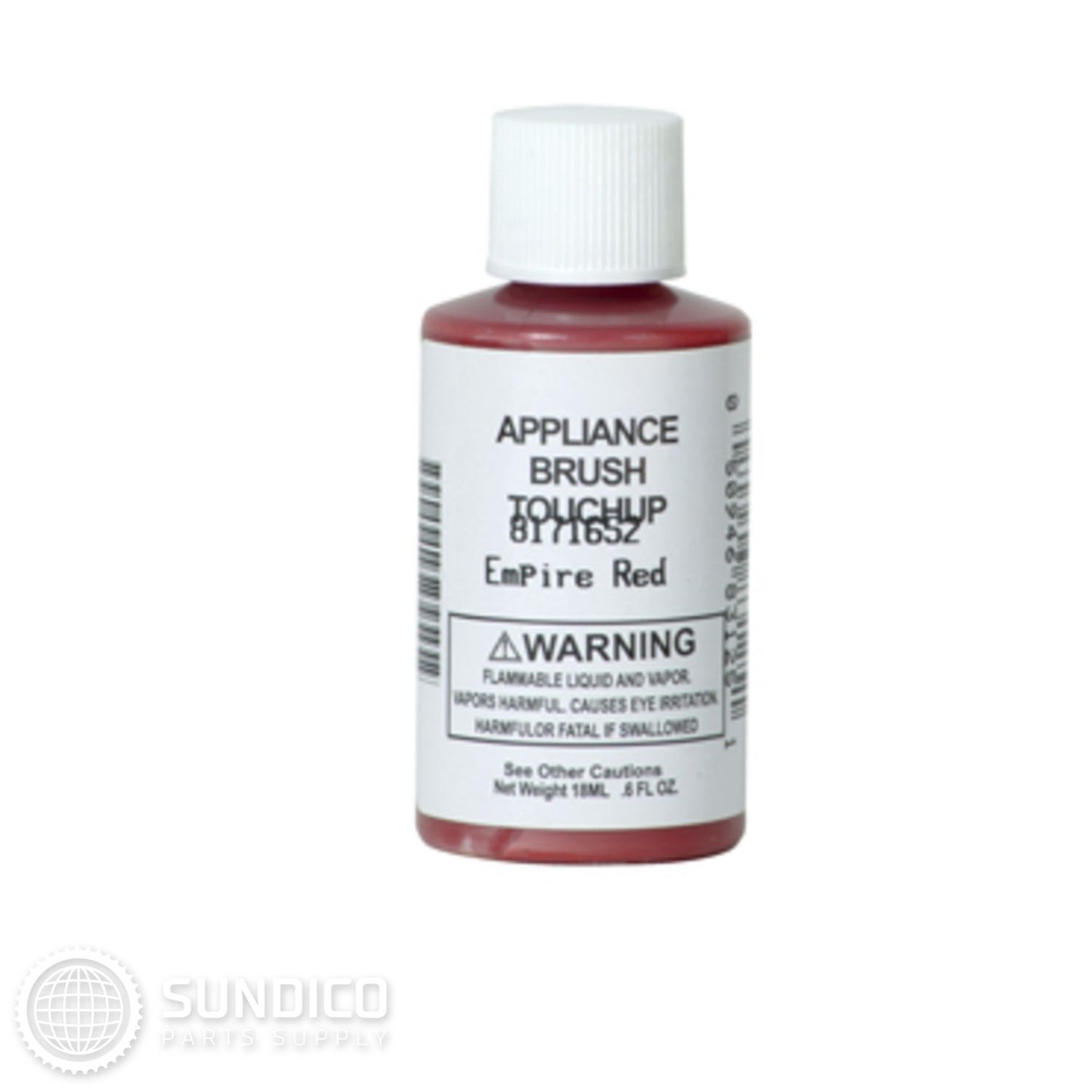Whirlpool 8171652 Stand Mixer Touch-up Paint with a Brush - Empire Red 0.6 Oz