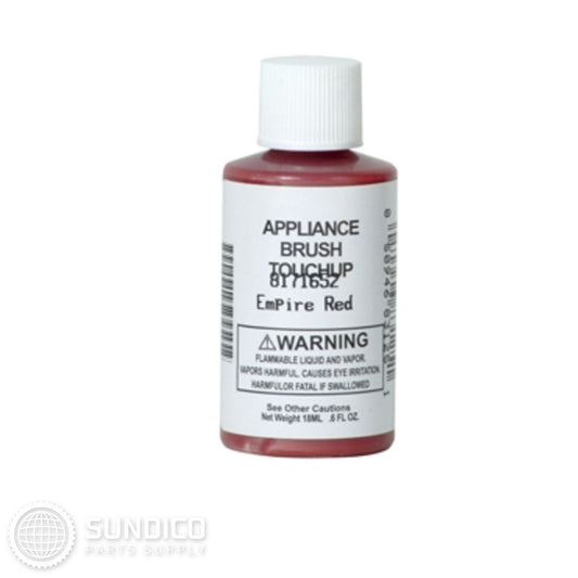 Whirlpool 8171652 Appliance Touch-up Paint with a Brush - Empire Red 0.6 Oz