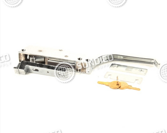 Atlas Metal 6052 Commercial Refrigeration Latch, Offset Handle Without Key