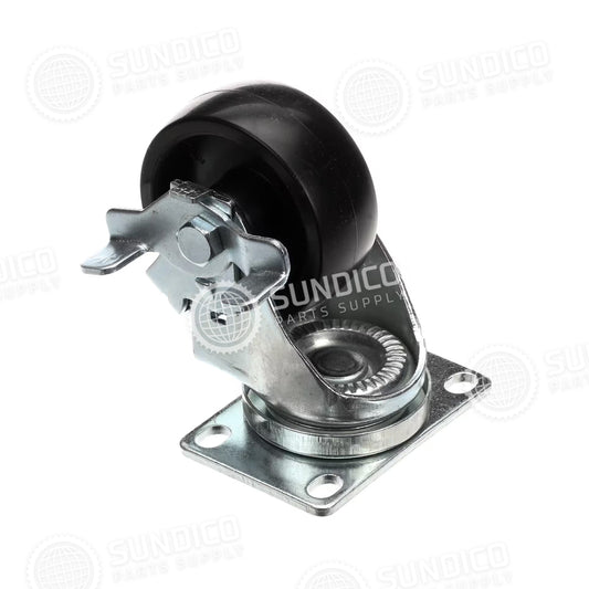 Continental 50216 Commercial Refrigeration Swivel Caster With Break Plate, 4-5/16"