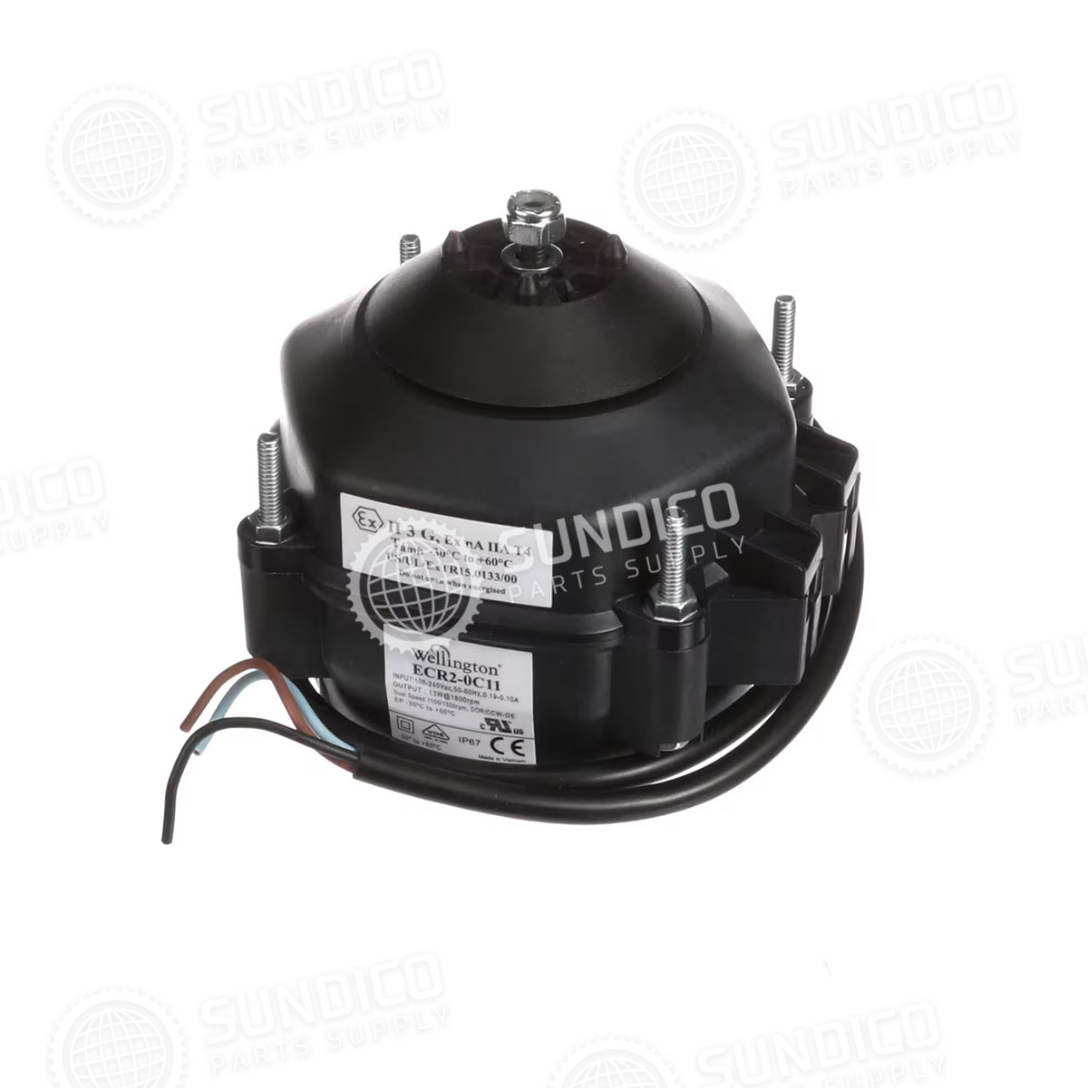 Krowne BC-761 Refrigeration Fan Motor, ECM 100-240V 13W