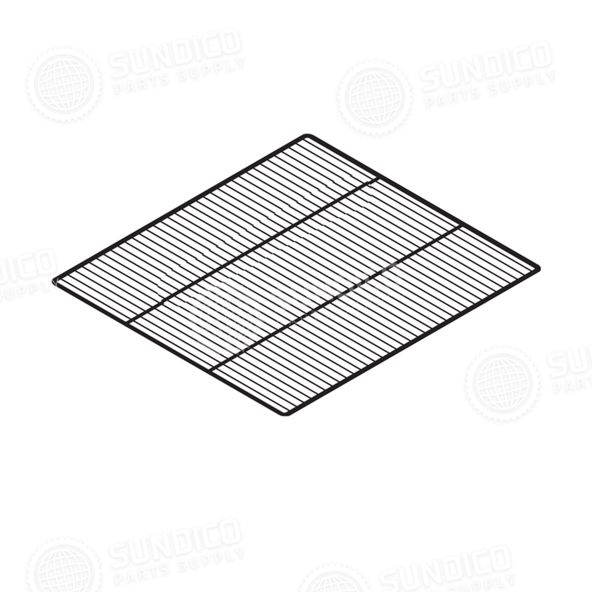 Howard Mccray 40-010 Refrigeration Shelf White Epoxy, 21-1/2 X 25