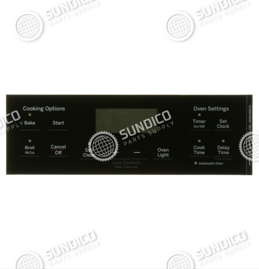 General Electric WB07X26647 Range Black Faceplate Graphics