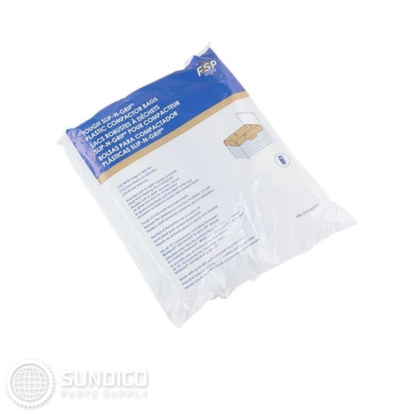 Whirlpool W10165295RP Heavy-duty Plastic Compactor Bags (15-pack)