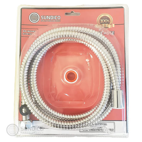 Sundico 80 Inches Stainless Steel Handheld Shower Hoses Connector ?SP080G05